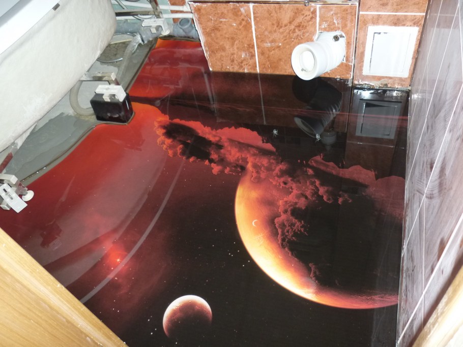 Пол наливной 3д самовыравнивающийся