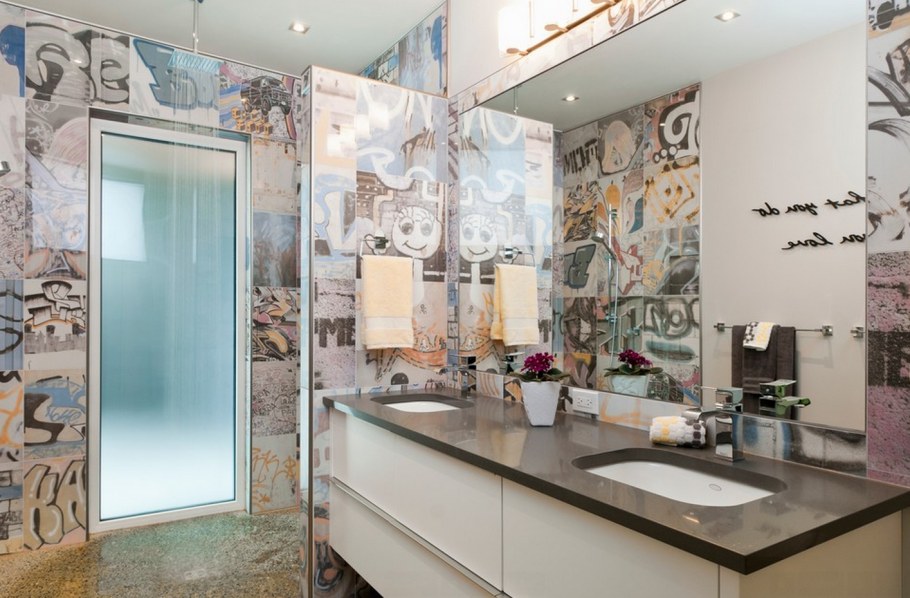 Плитка в стиле стрит арт