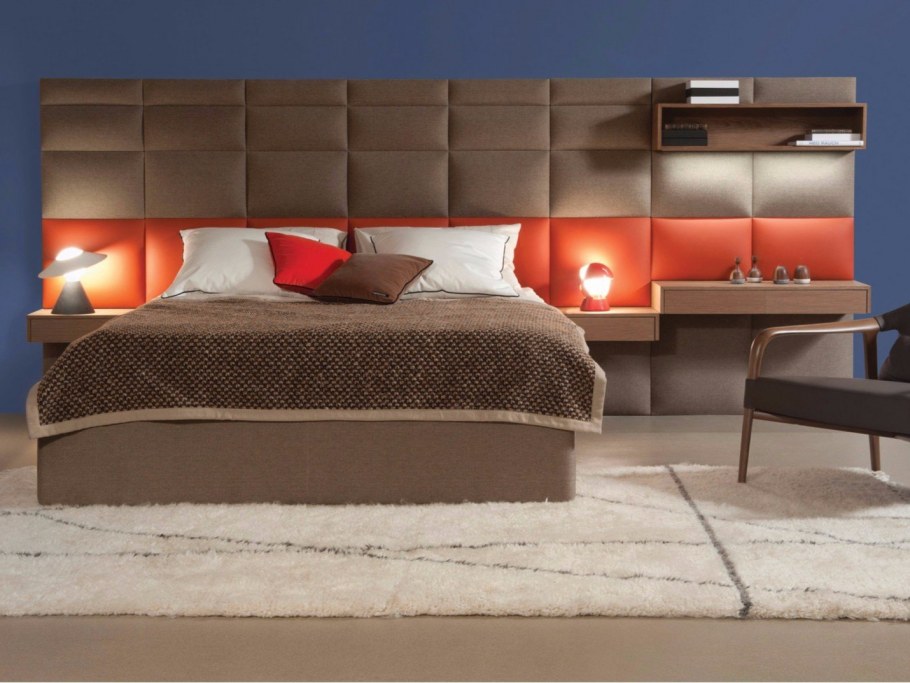 Стильная кровать в интерьере