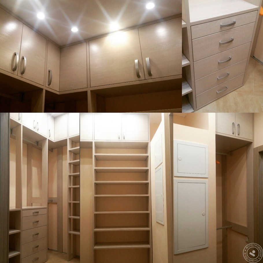 Гардеробные комнаты в маленькую прихожую