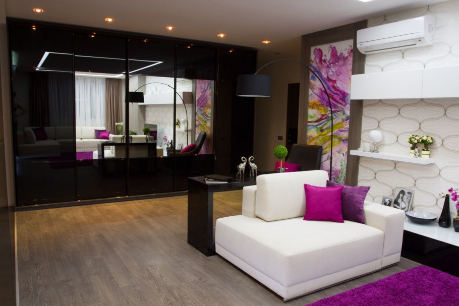 Дизайнерская кухня гостиная