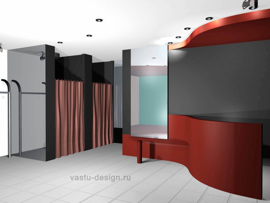 Интерьер входной группы в офисе