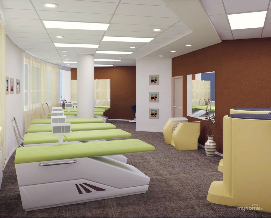 Функциональное зонирование интерьера салона красоты