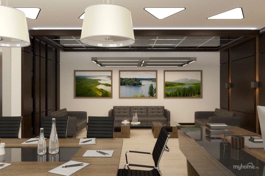 Интерьер зоны отдыха в офисе