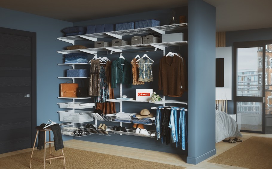 Угловые гардеробные комнаты