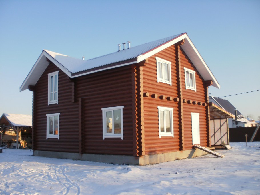 Подсветка деревянных домов