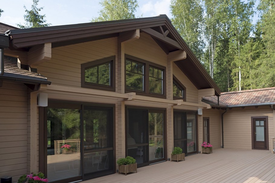 Фасады деревянных домов