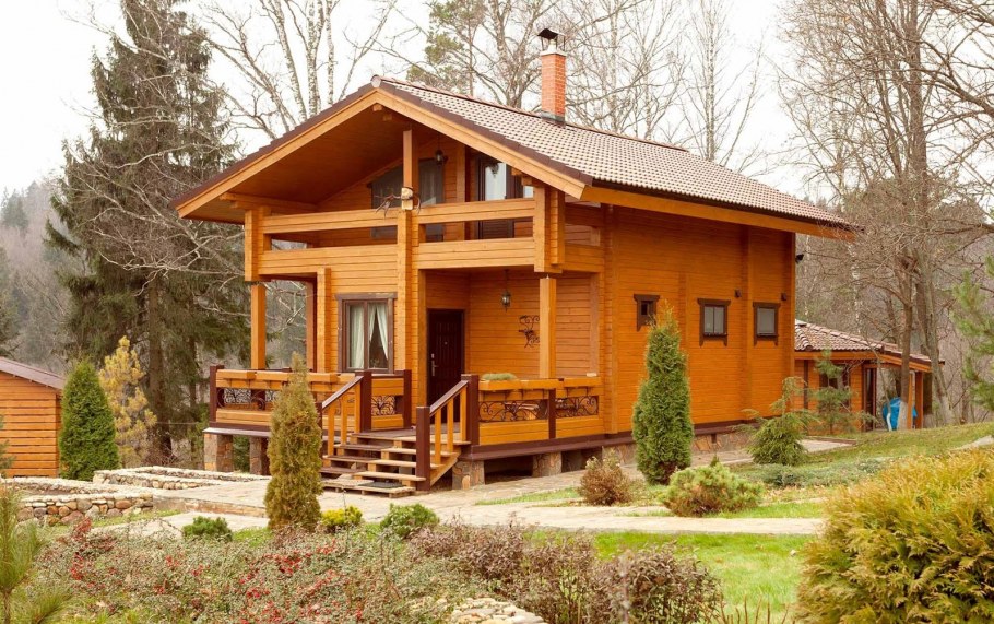 Дом баня из клееного бруса