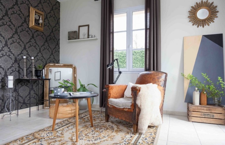 Акцентная стена в интерьере