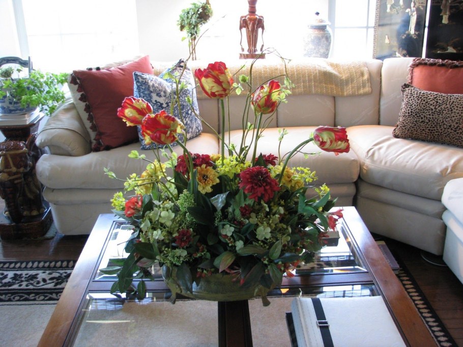 Flower Centerpiece Living Room