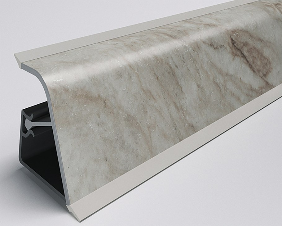 Плинтус мини-Plus Magic алюминий самокл.15*15мм 4,2м, Rehau