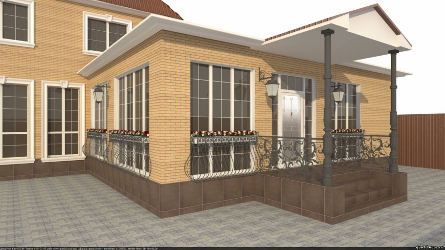 Тамбур с террасой в частном доме