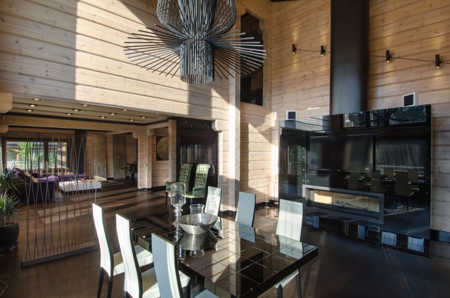 Загородный дом на Медном озере Honka 450м2 кухня