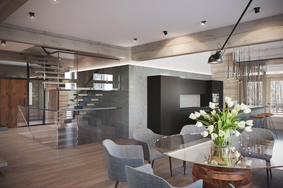 Хюгге в интерьере деревянного дома