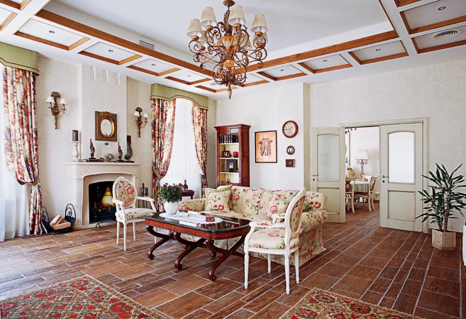 Гостиная в стиле Фьюжн