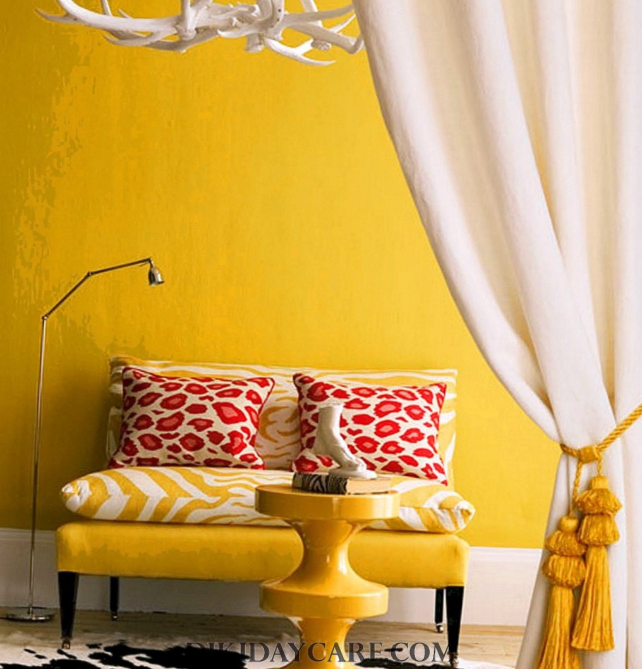 Шторы в оранжевый кабинет