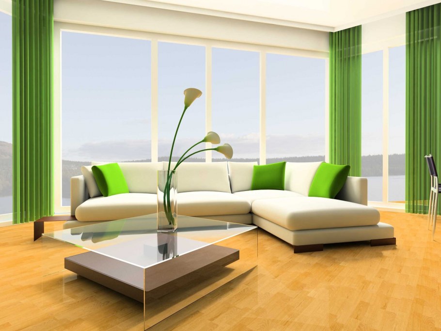 Интерьер в светло зеленых тонах