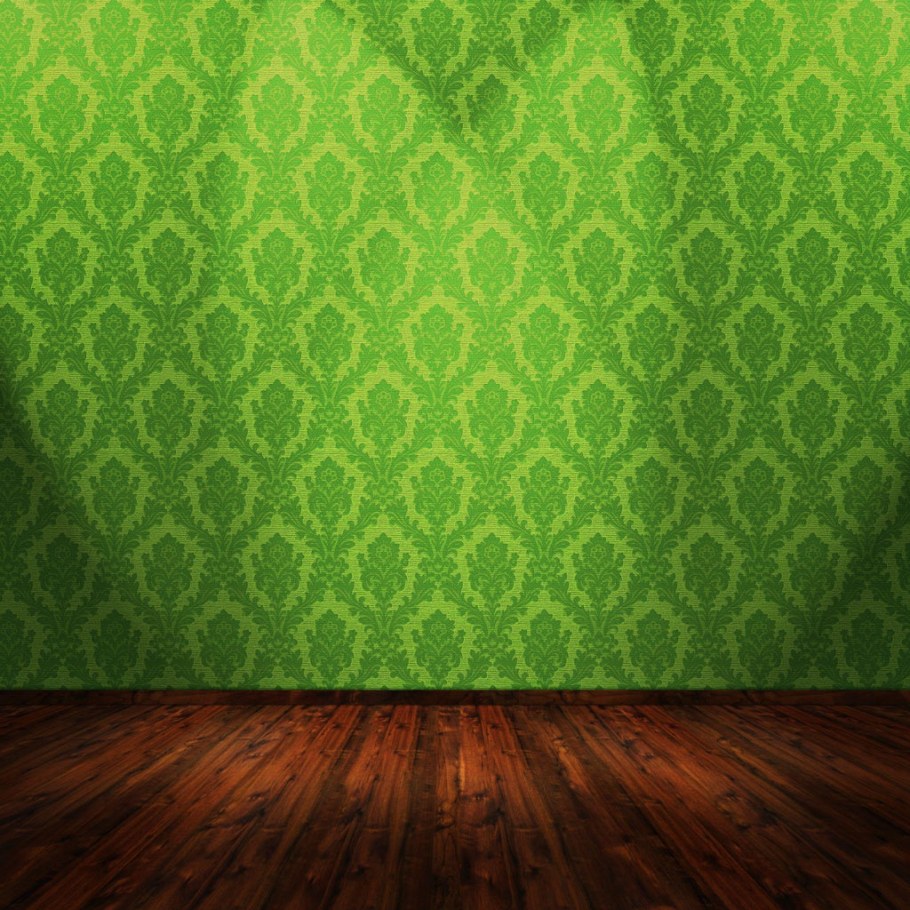 Зеленая комната для фотошопа