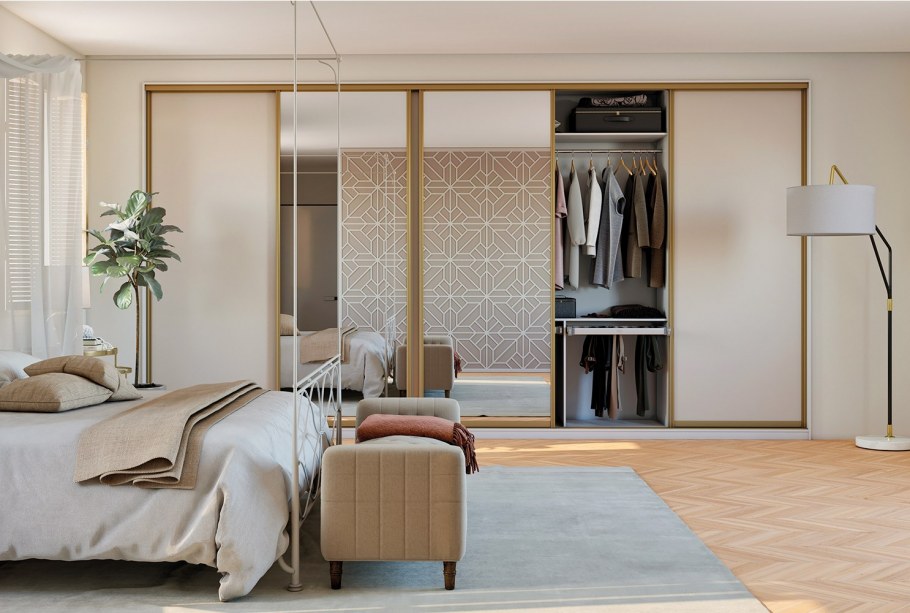 Встроенные шкафы в зал