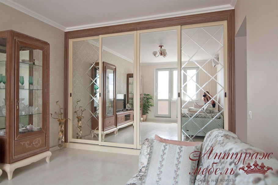 Шкаф- купе Фиеста (зеркало с фацетом)