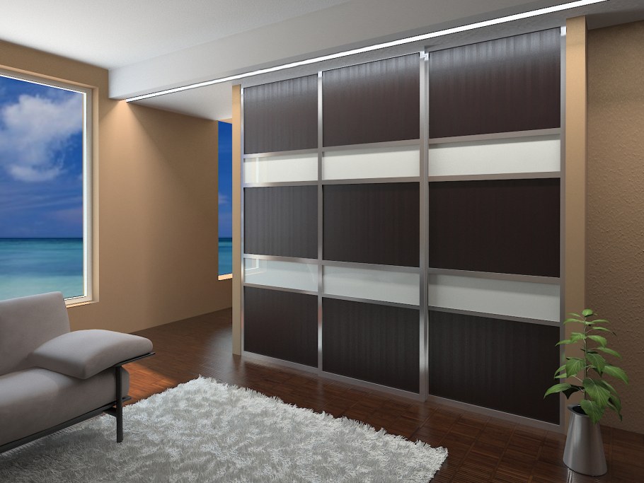 Двери купе стекло с разделителями