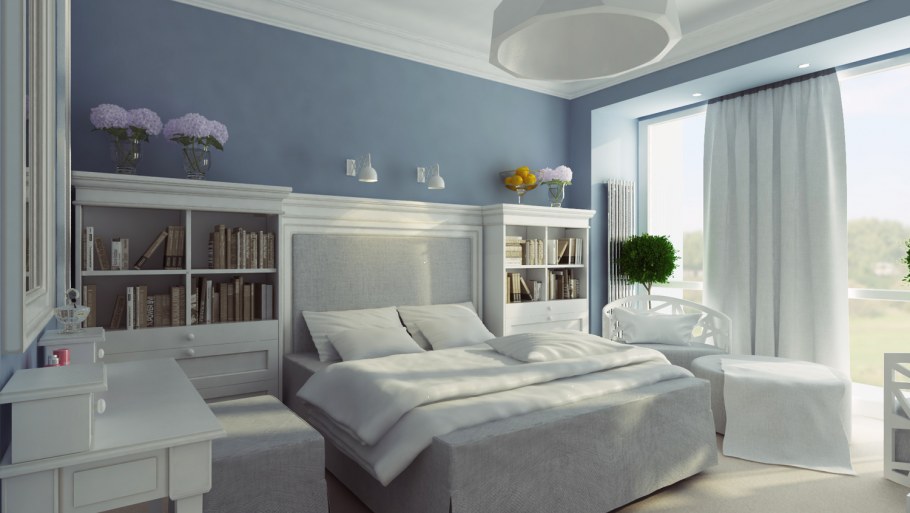 Спальная в современном Провансе