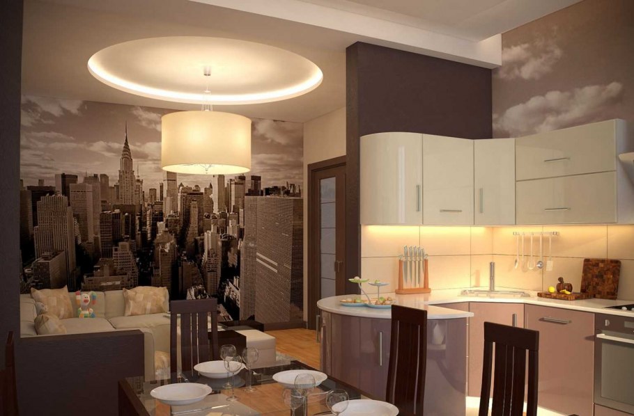 Фотообои на кухню реальные