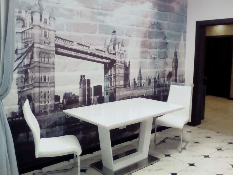 Кухня с зелеными акцентами