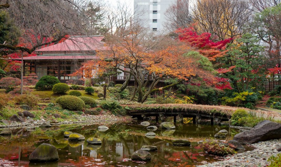 Япония сад Хаппо-эн