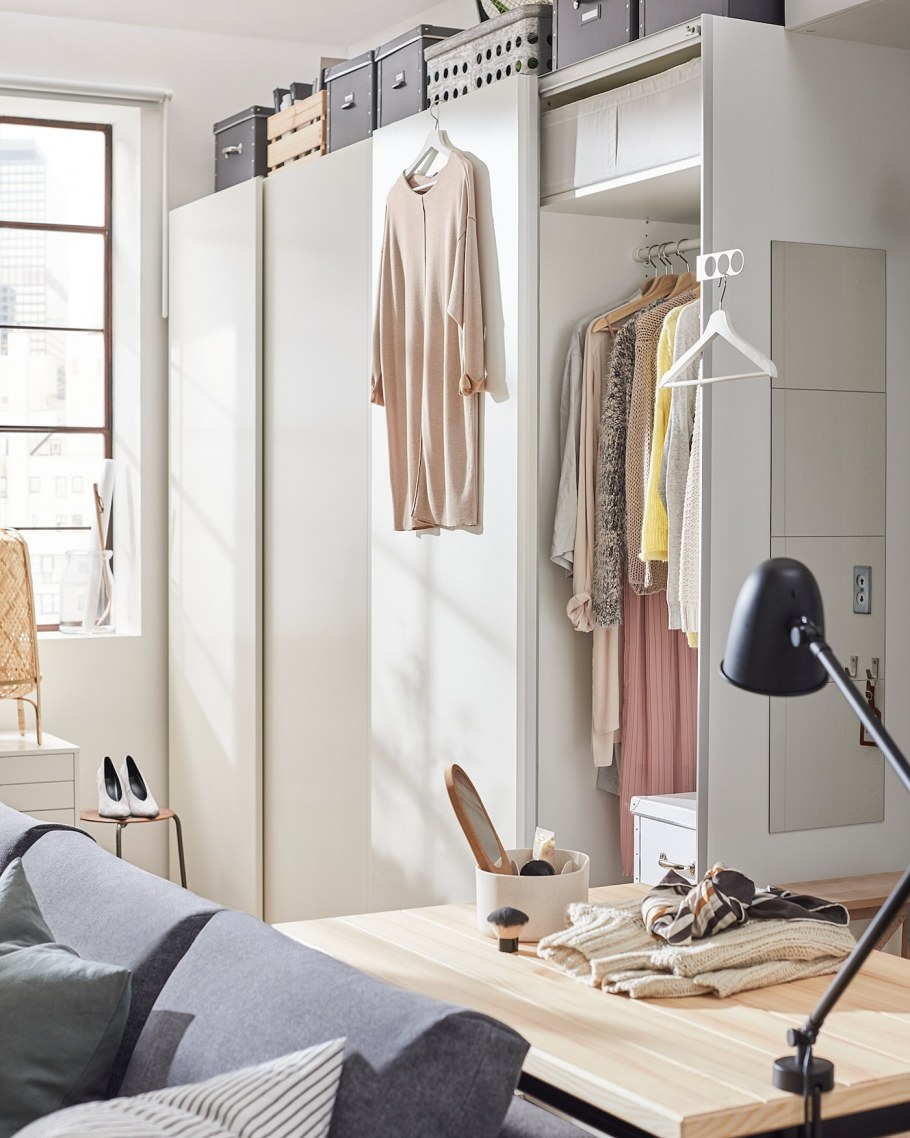 Hasvik Хасвик пара раздвижных дверей, белый 150