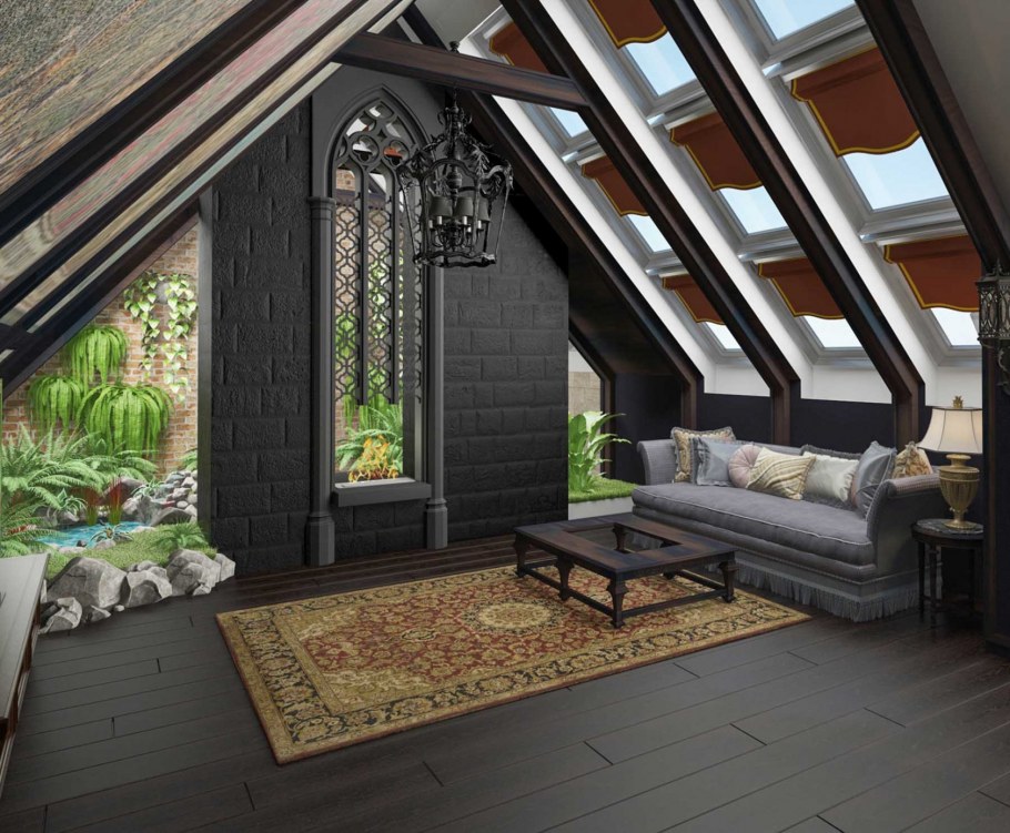 Коттедж с мансардой