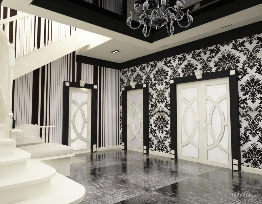 Черно белый Холл