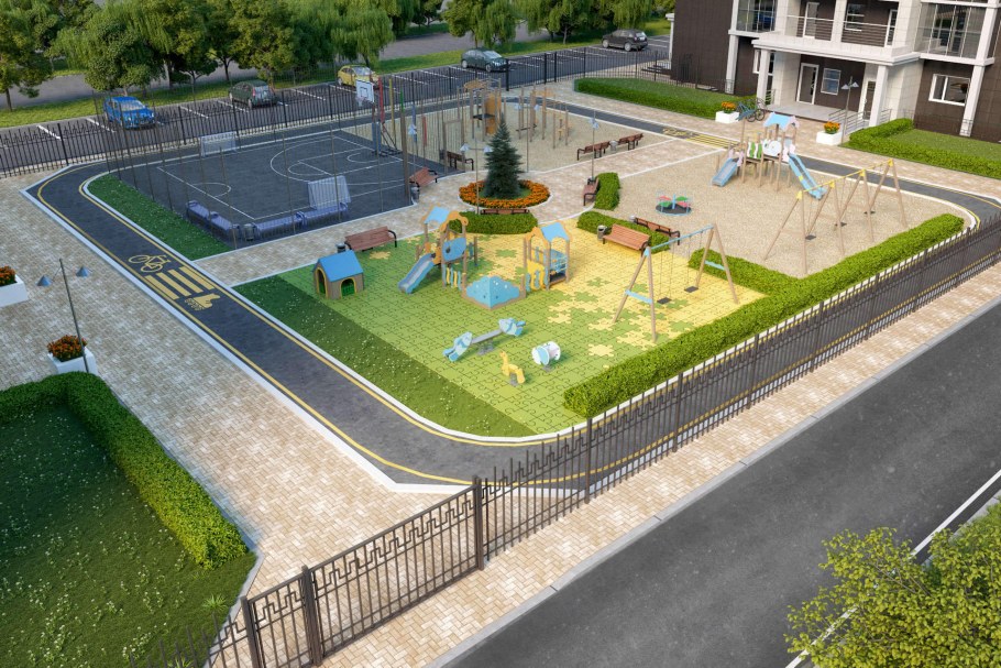 Благоустройство двора