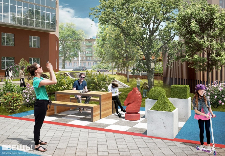 Благоустройство двора