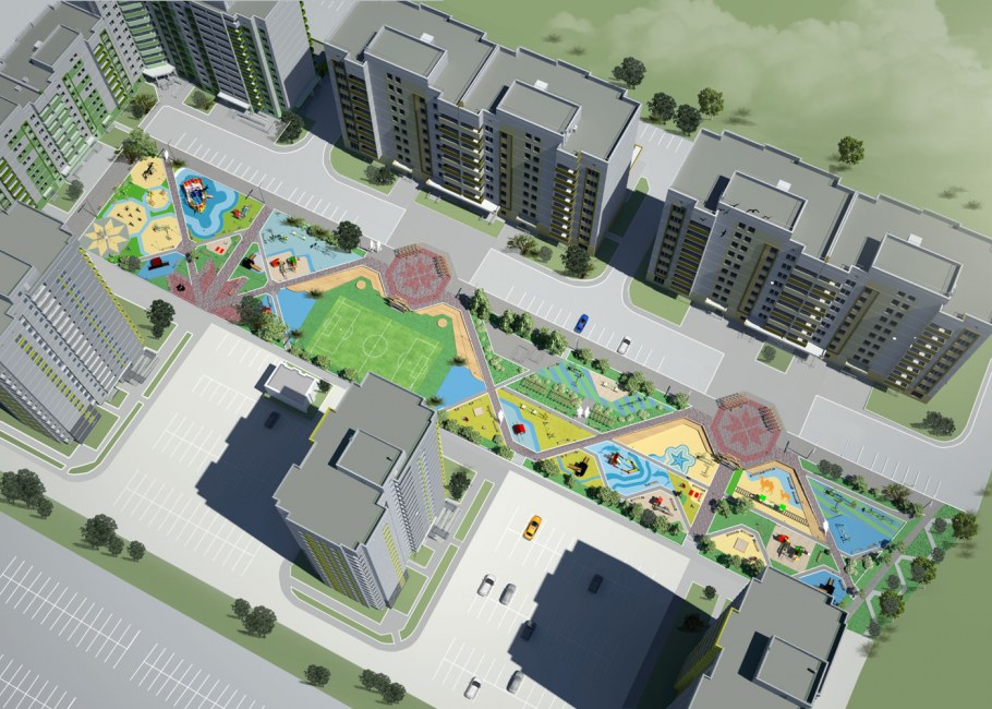 Проектирование дворового пространства