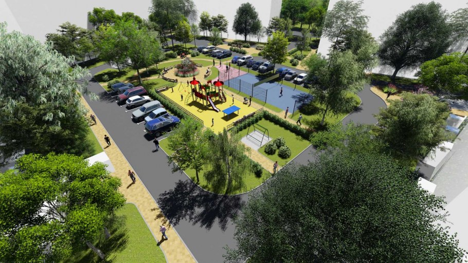 Благоустройство территории двора