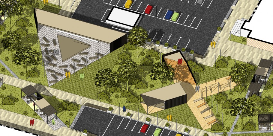 Благоустройство двора план