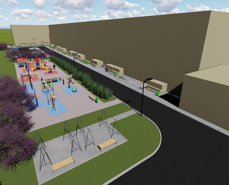 Проект благоустройства дворовой территории Ленина 159а Череповец