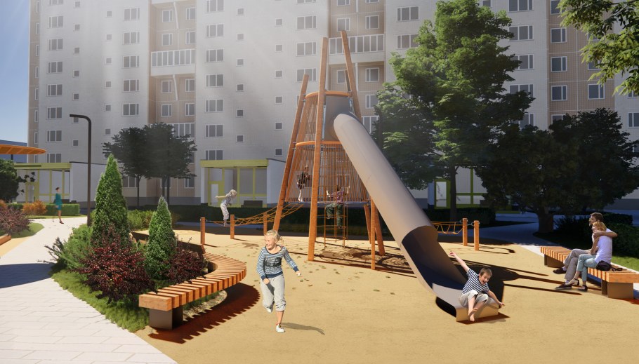 Проект благоустройства двора