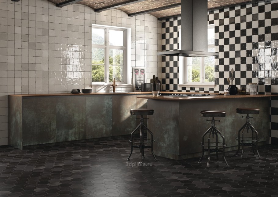 Отделка стены за камином