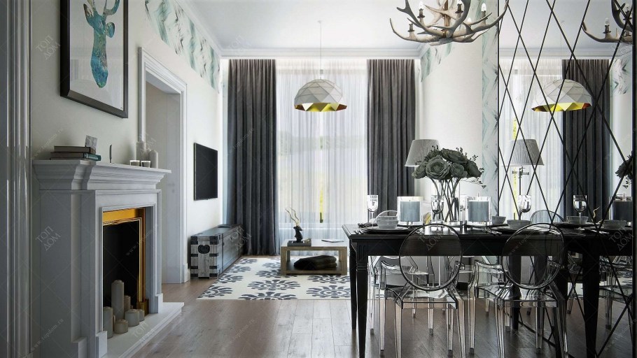 Золото и серебро в интерьере