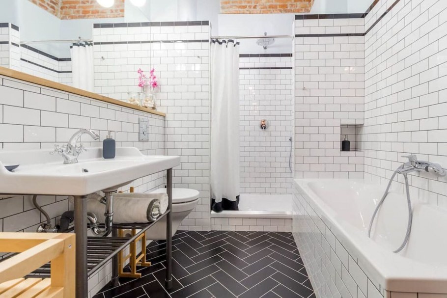 Плитка кабанчик стиль лофт