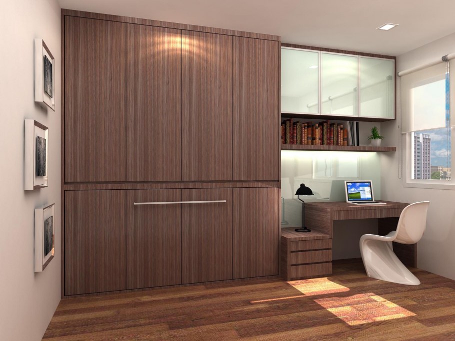 Стол встроенный в шкаф