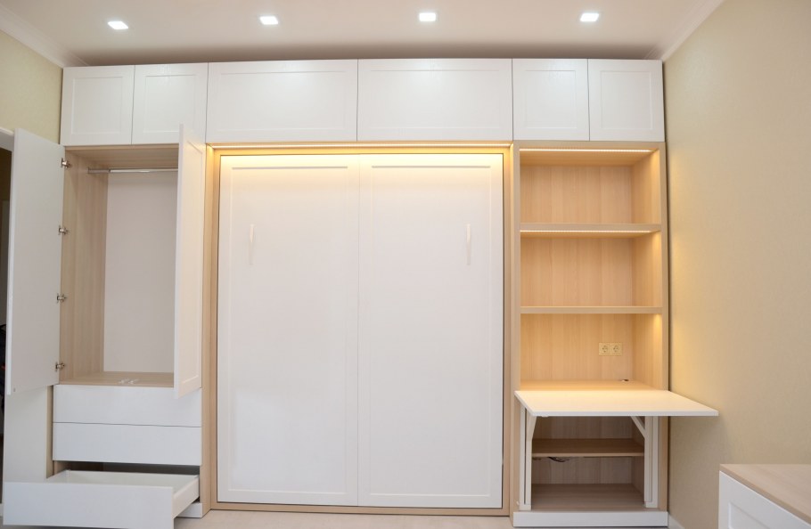 Видео встроенная мебель