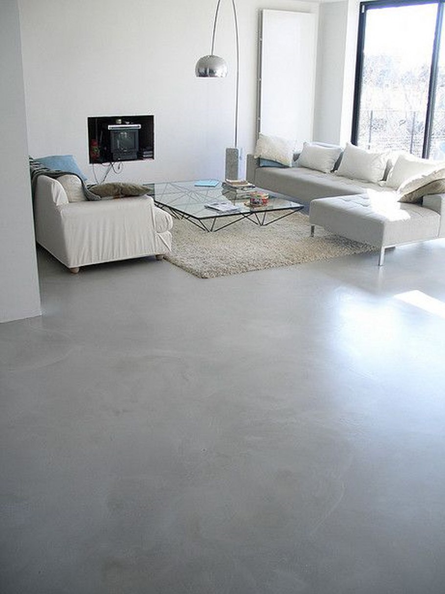 Полированный бетон в интерьере
