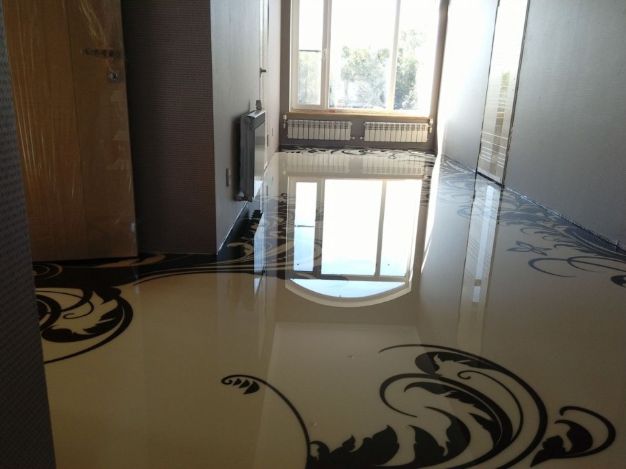 Прозрачный заливной пол