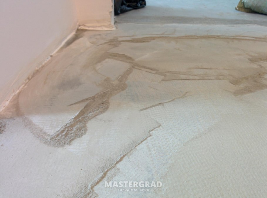 Наливной пол поцарапался что