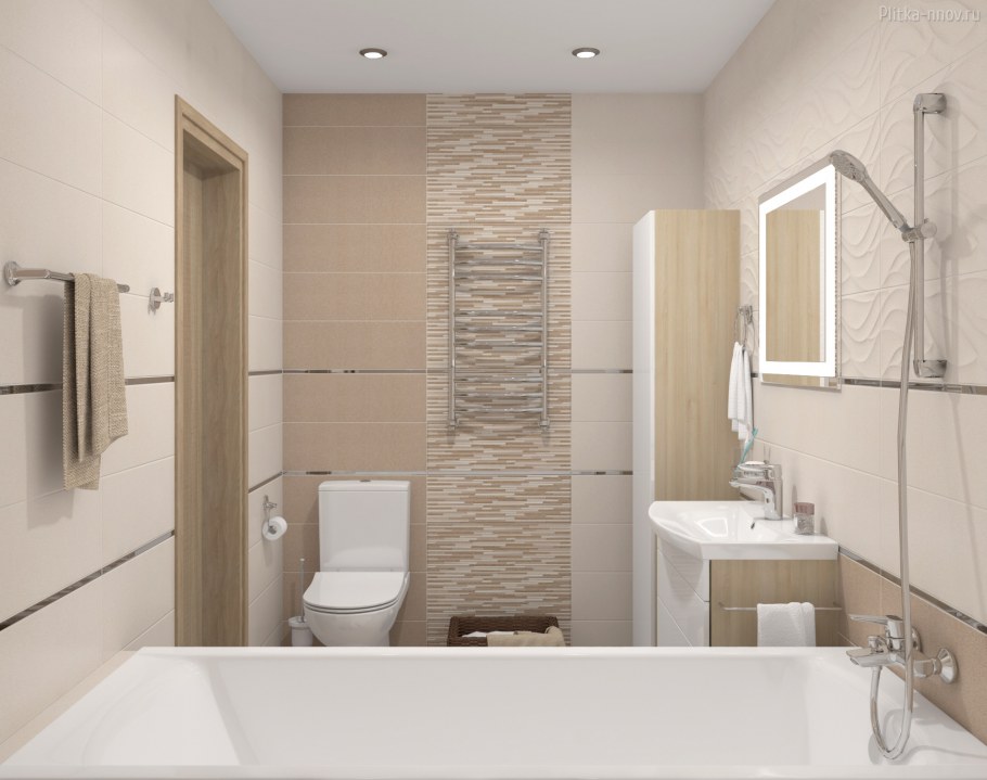 Плитка для ванной Дора настенная