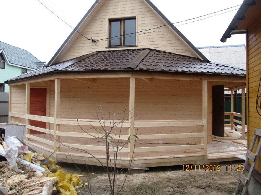 Обшивка веранды