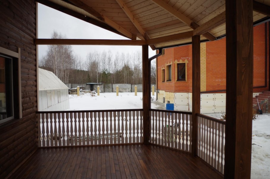 Веранда имитация бруса